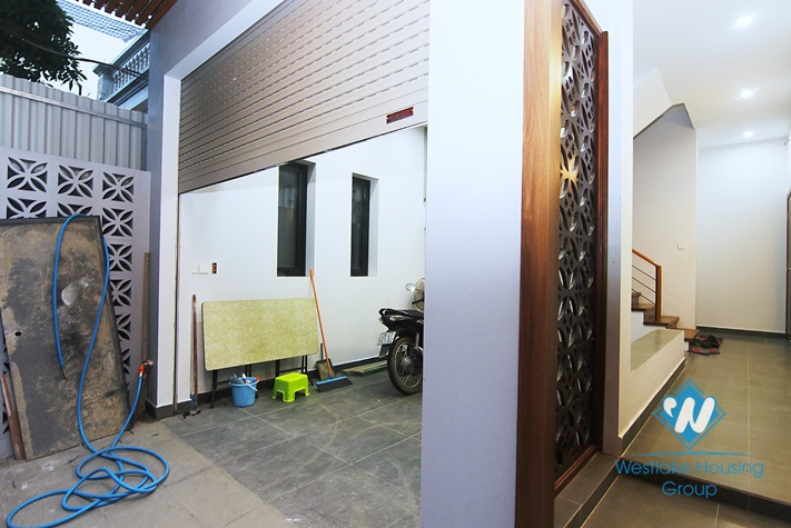 Nice design house for rent near Nhat Tan Bridge, Tay Ho District 